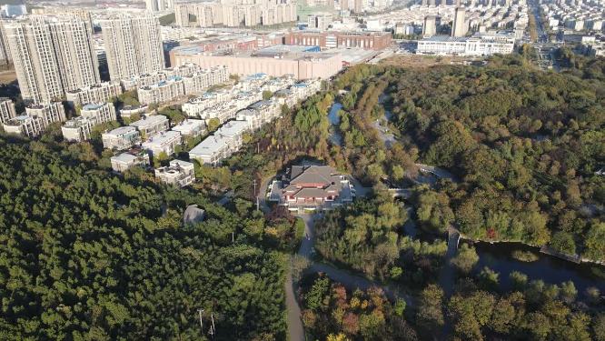 航拍江苏徐州汉文化园4A景区