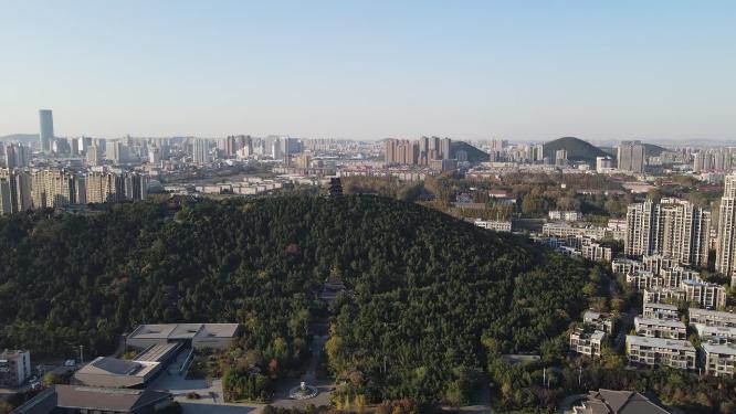航拍江苏徐州汉文化园4A景区