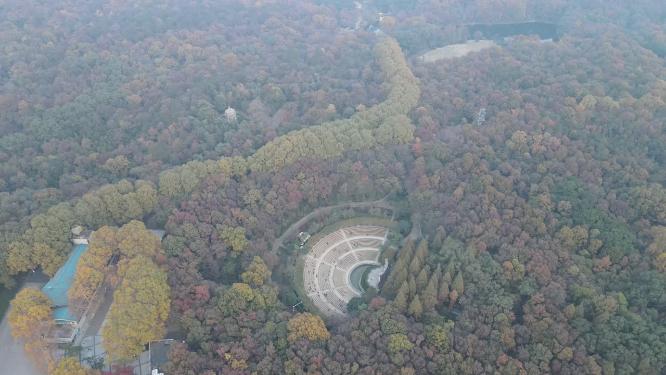 南京中山陵音乐台航拍