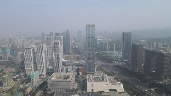城市航拍山东济南万象城