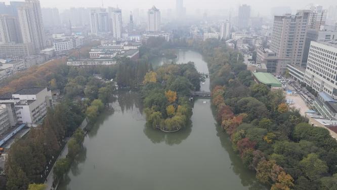 安徽合肥包公园包公墓航拍