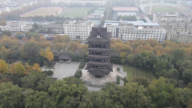 安徽合肥包公园包公墓航拍