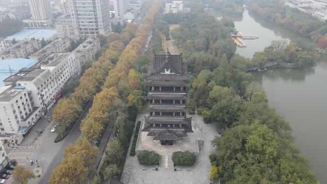 安徽合肥包公园包公墓航拍