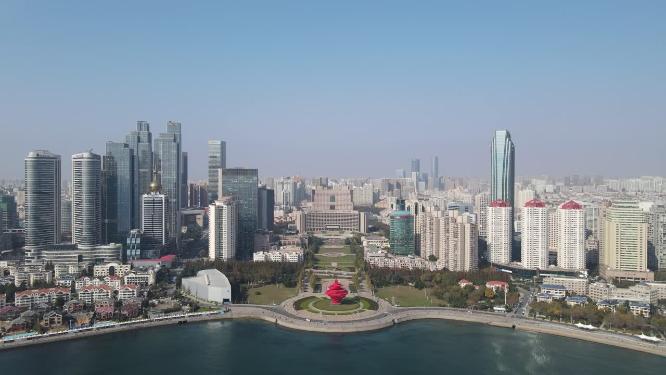 山东青岛五四广场航拍