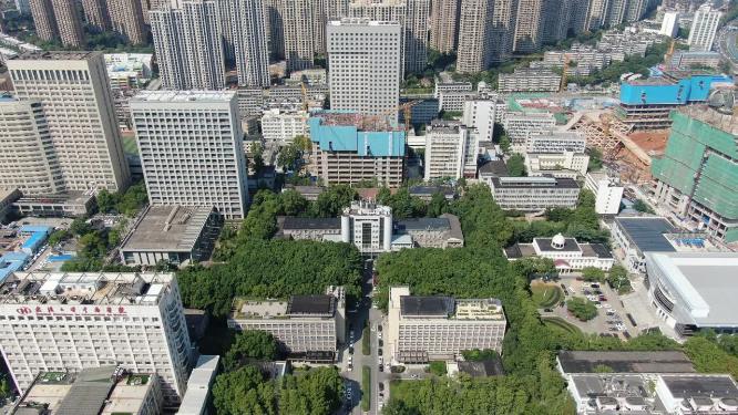 航拍武汉城市宣传片地标建筑