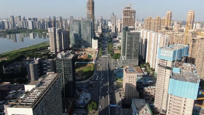 航拍武汉城市宣传片地标建筑