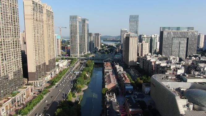 航拍武汉城市宣传片地标建筑