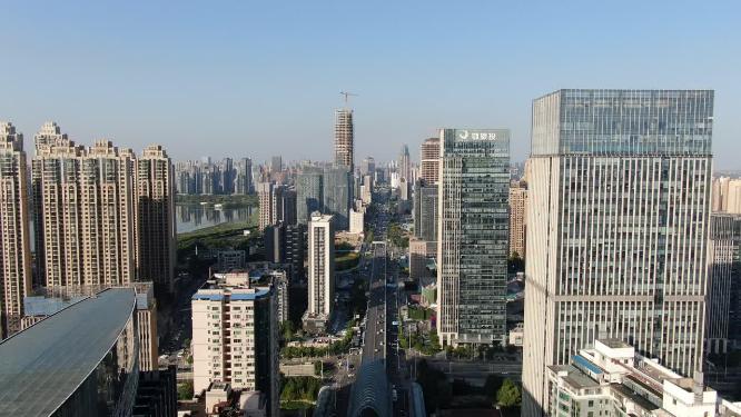航拍武汉城市宣传片地标建筑