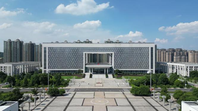 航拍江西吉安市人民政府