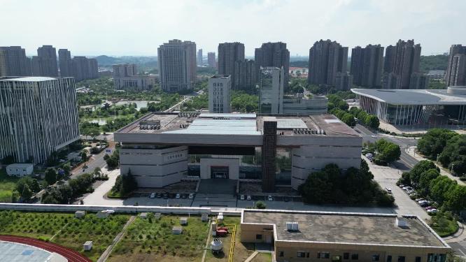航拍江西吉安市博物馆