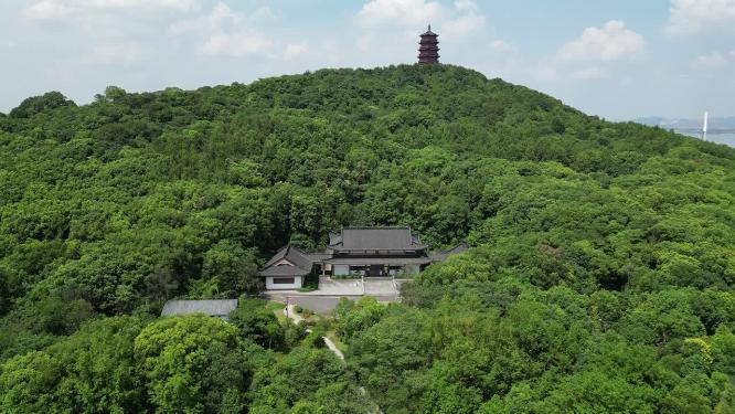 航拍江西吉安庐陵生态文化园4A景区