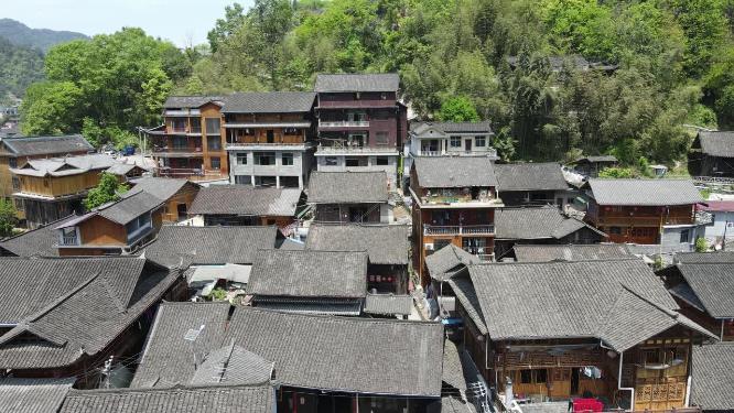 旅游景区湖南湘西墨戎苗寨