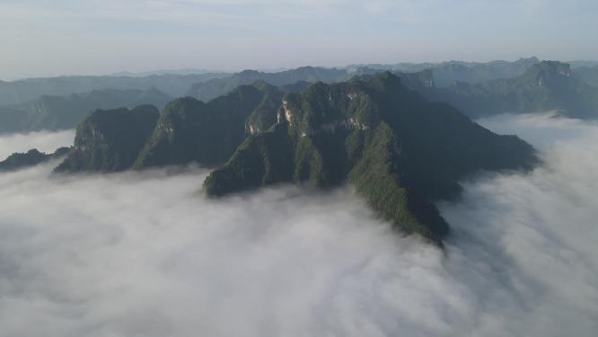旅游景区湖南湘西德夯大峡谷云海