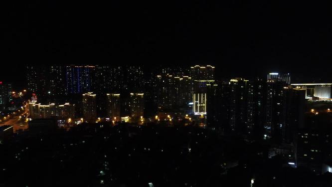 湖南吉首城市夜景航拍