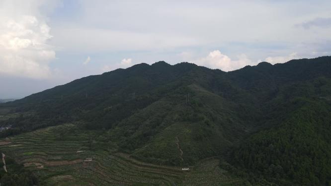 航拍山川丘陵地貌农业种植