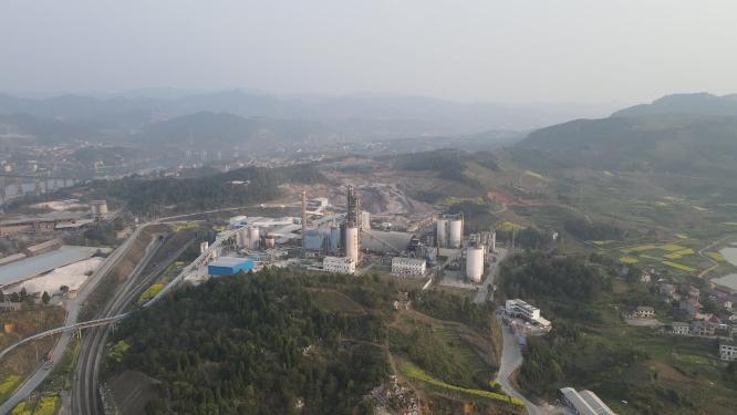 航拍工业生产工厂工业加工