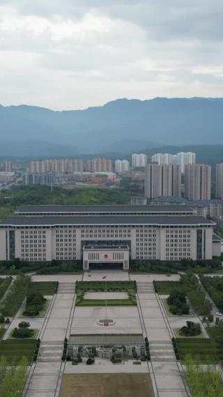 航拍江西九江市人民政府