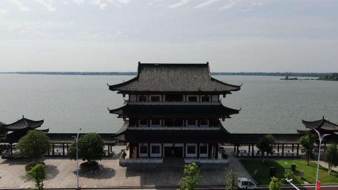 航拍湖南常德司马楼