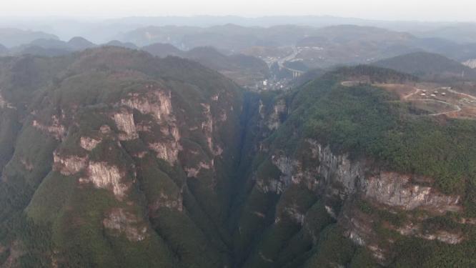 航拍湖南湘西地质公园