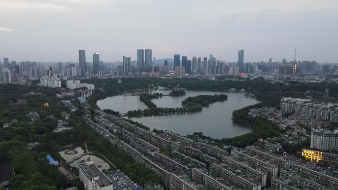 湖南长沙烈士公园航拍