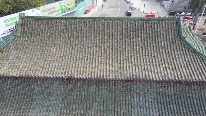 广东东莞迎恩门历史文化古建筑航拍