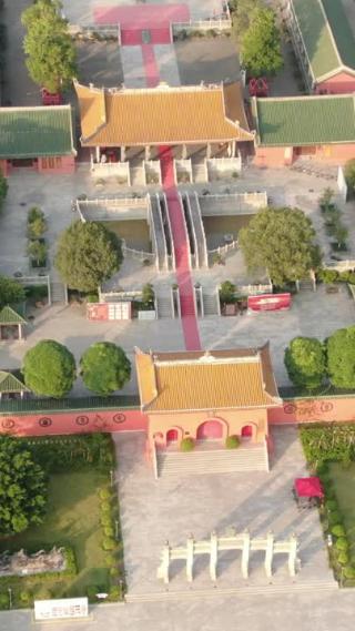 广西南宁孔庙竖屏航拍