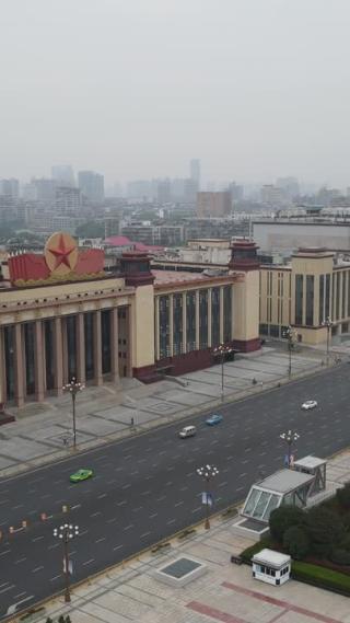 江西图书馆竖屏航拍