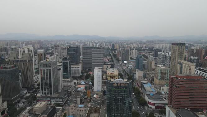 河北石家庄城市建设航拍