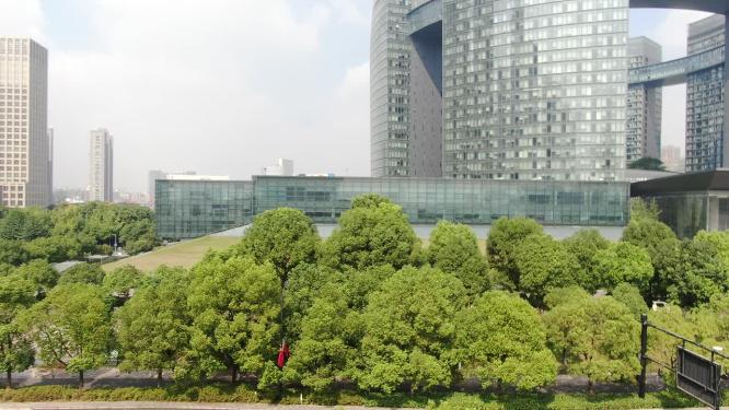 航拍广西南宁人民公园