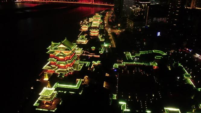 航拍江西南昌滕王阁5A景区