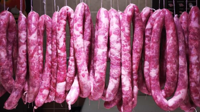 超市腊肉腊肠冻肉食品