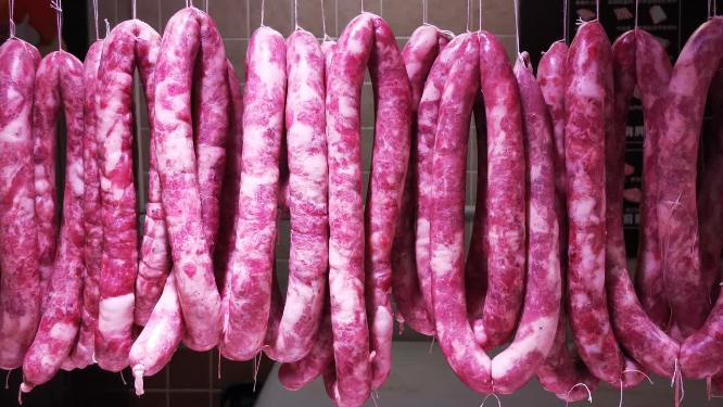 超市腊肉腊肠冻肉食品