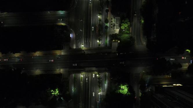 广西南宁城市夜景航拍