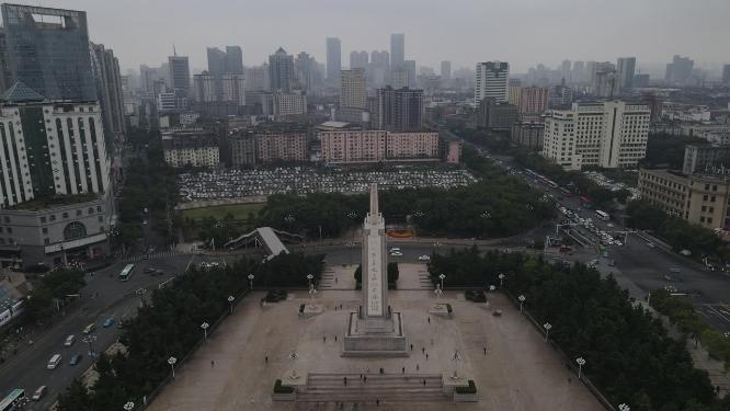 江西南昌八一广场航拍
