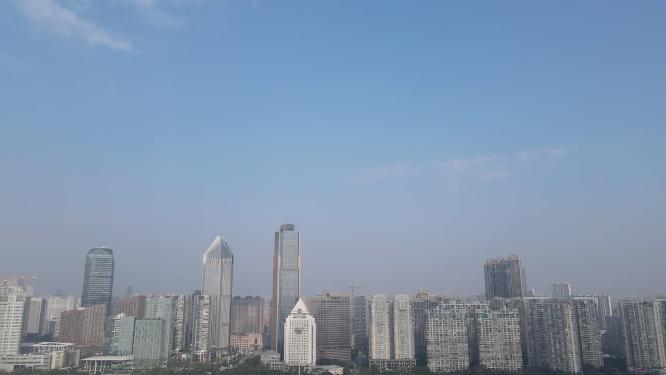 江西南昌红谷滩CBD航拍