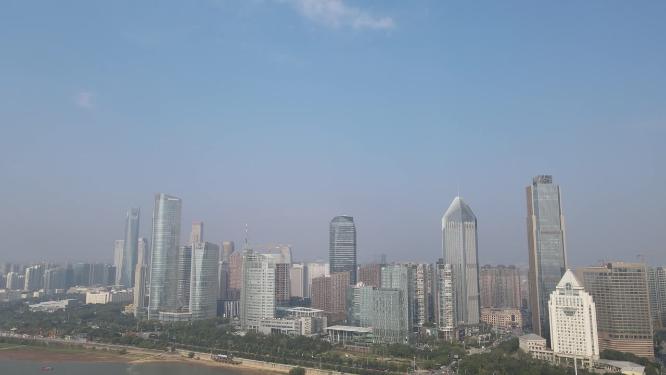 江西南昌红谷滩CBD航拍