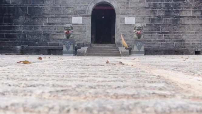 湖南南岳衡山风景区历史文化古建筑寺庙航拍