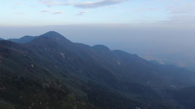 湖南南岳衡山风景区历史文化古建筑寺庙航拍