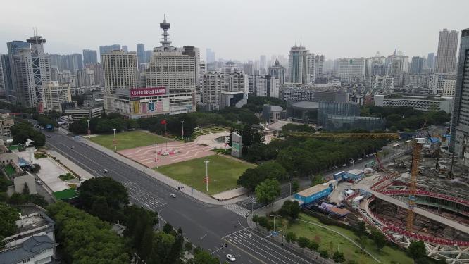 福州五一广场航拍