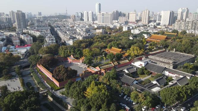 航拍南京朝天宫4A景区