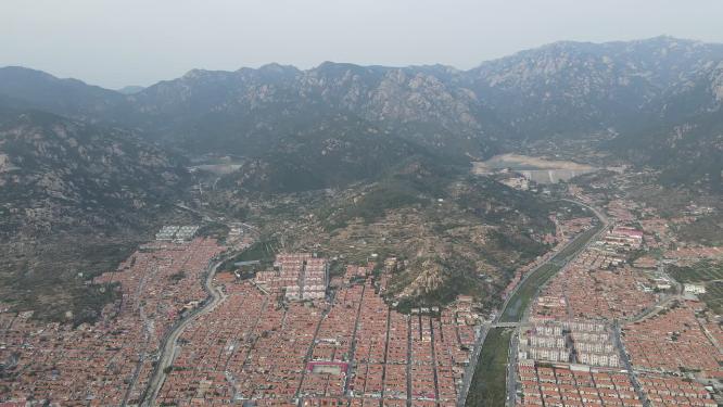 航拍青岛崂山5A景区