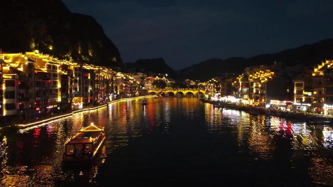 贵州黔东南镇远古镇5A景区航拍