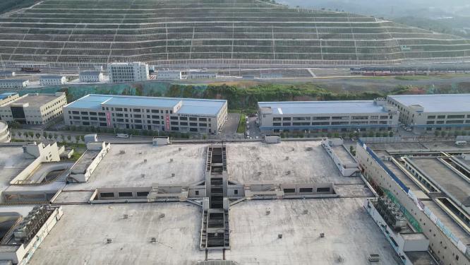 城市房地产施工工地航拍