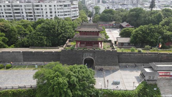 江西赣州江南宋城4A景区航拍