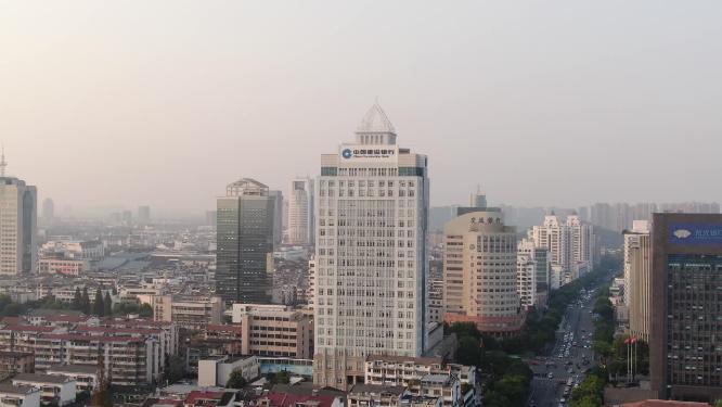 浙江绍兴城市建设航拍