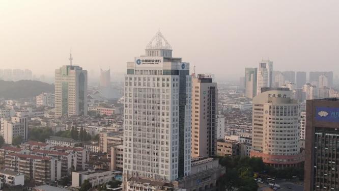 浙江绍兴城市建设航拍