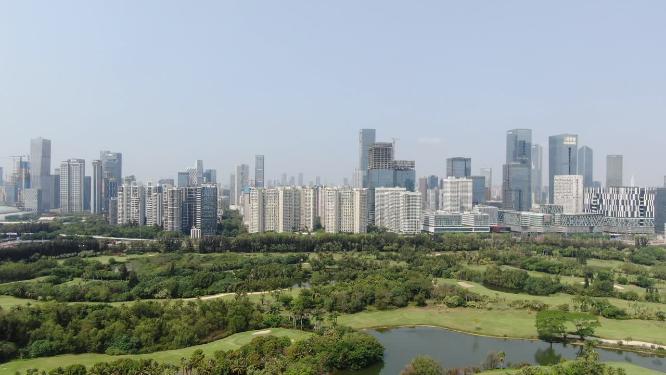 深圳城市风光高楼建筑航拍