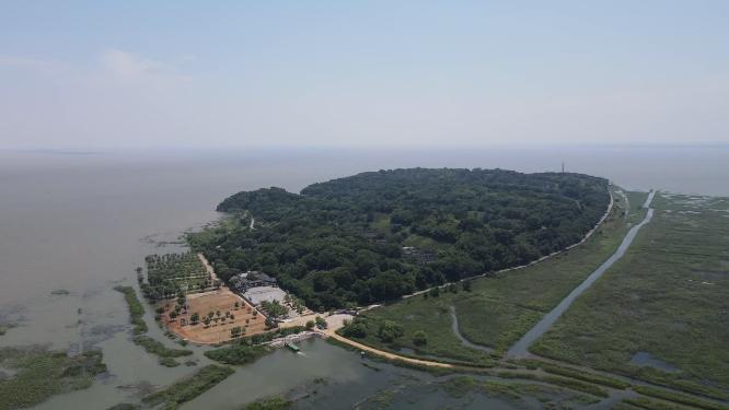 湖南岳阳君山岛5A景区航拍