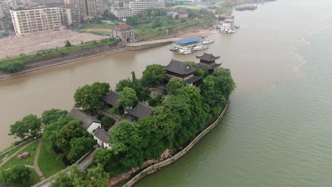 湖南衡阳石鼓书院航拍