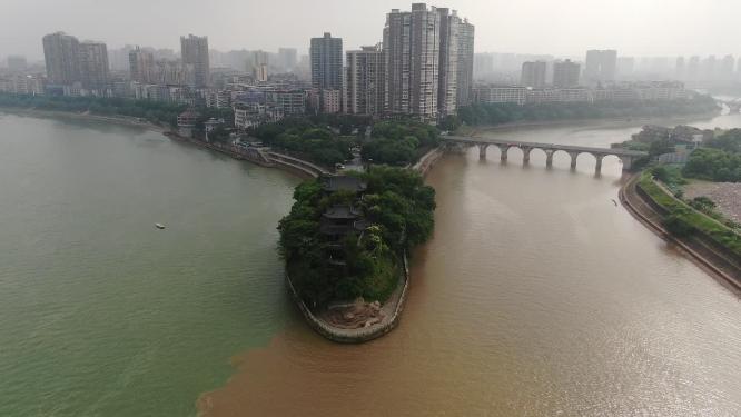 湖南衡阳石鼓书院航拍